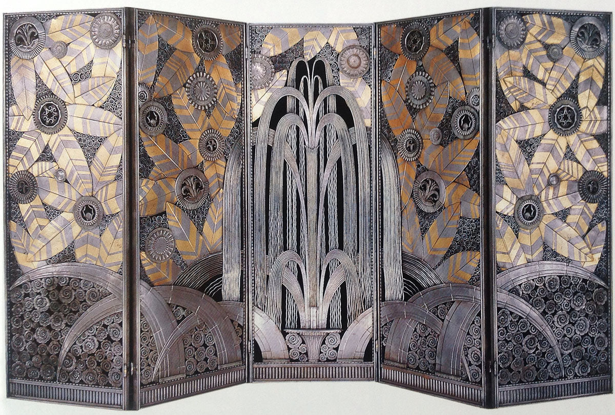 Art Deco Design by Edgar Brandt demonstrates line, shape and pattern that are influences on Christmas ornament designs by Pixen.