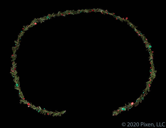 Christmas Chunky Bugle Bead Garland by House of Pixen