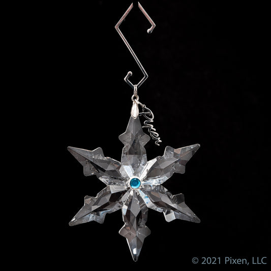 Krystal Ice Christmas Ornament by Pixen