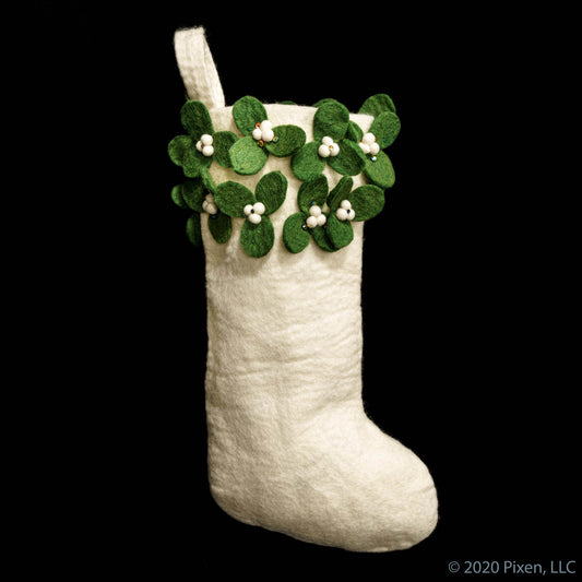 Mistletoe Christmas Stocking by Pixen - LIMITED STOCK!