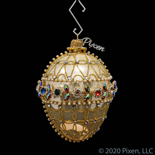 Reticulation Glass Christmas Ornament by Pixen