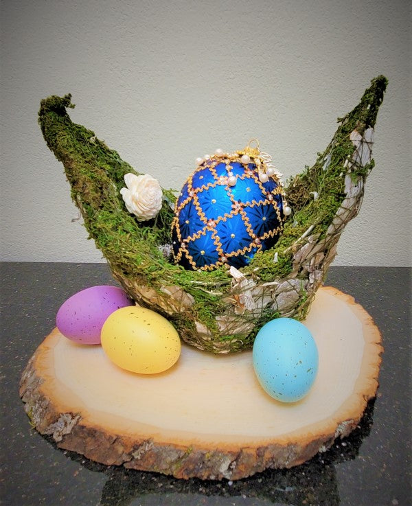 Birch Accent Ornament Easter Basket by Pixen