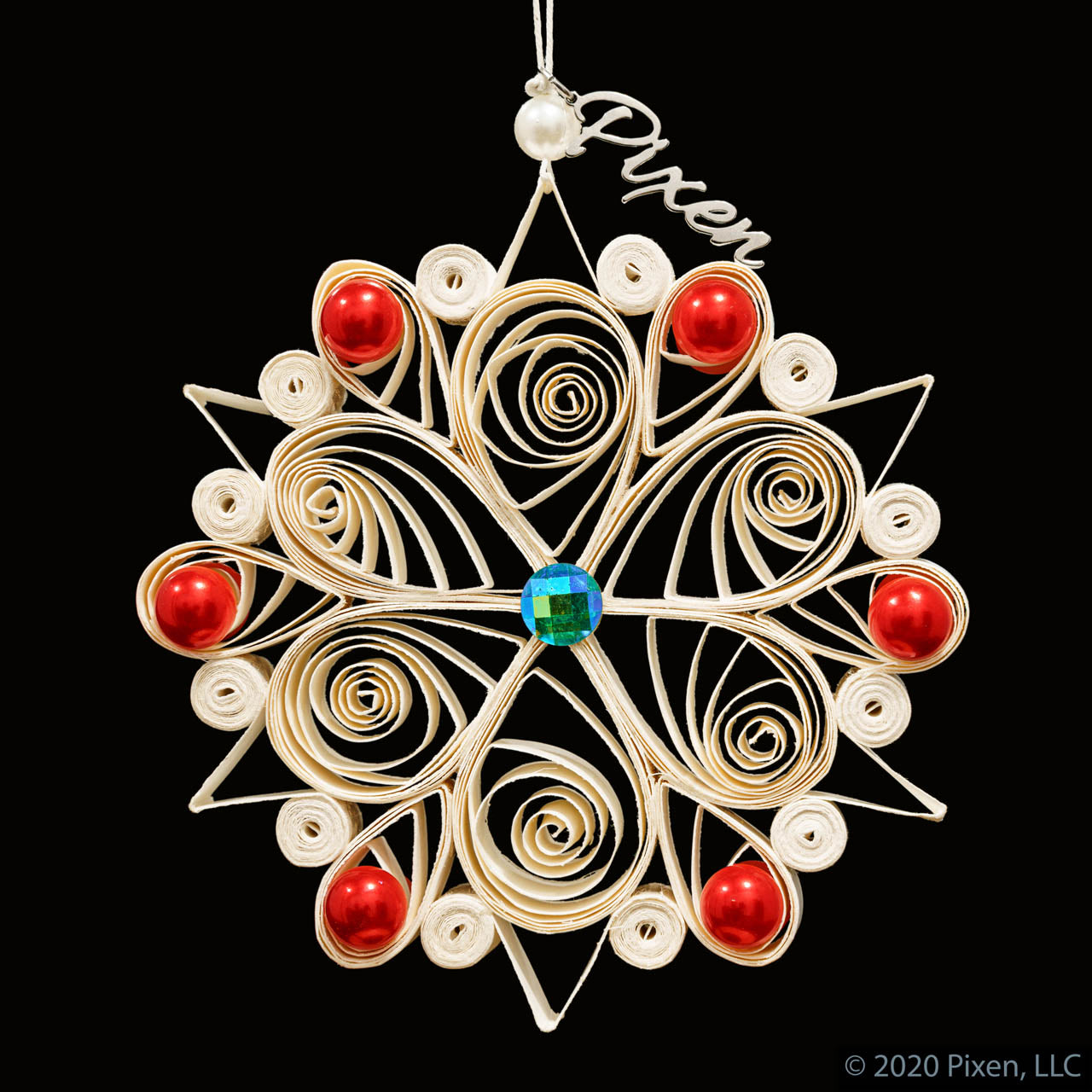 Bernadine Paper Christmas Ornament by House of Pixen