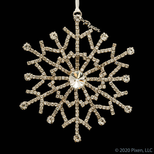 Gleam Snowflake Christmas Ornament by Pixen