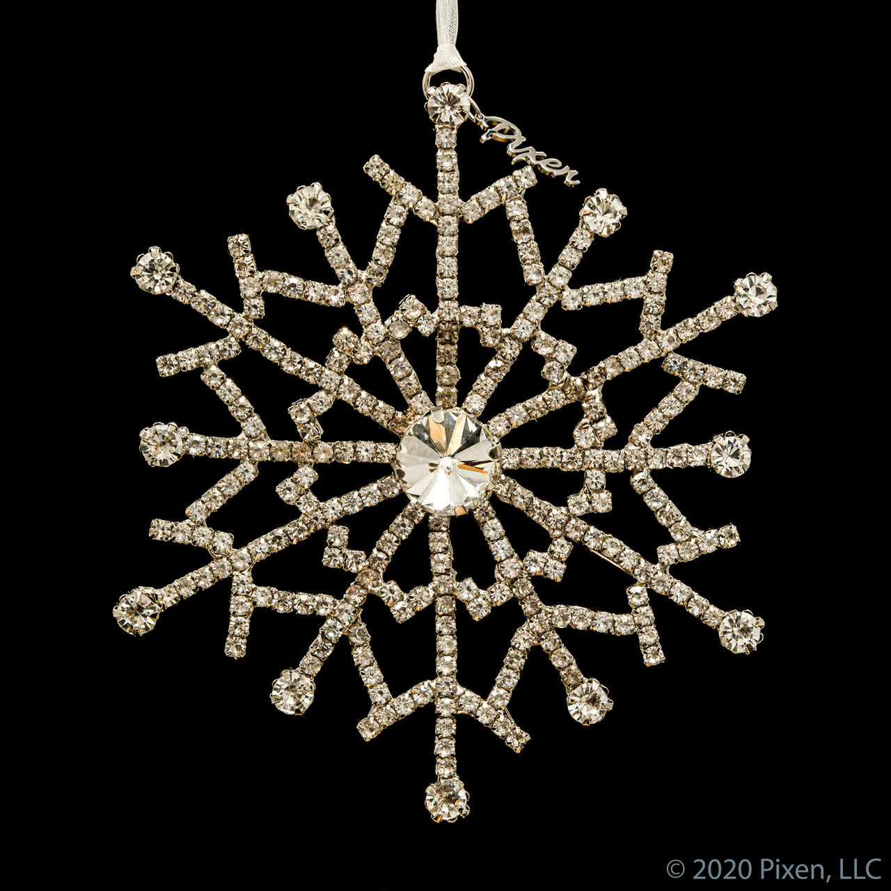 Gleam Snowflake Christmas Ornament by Pixen