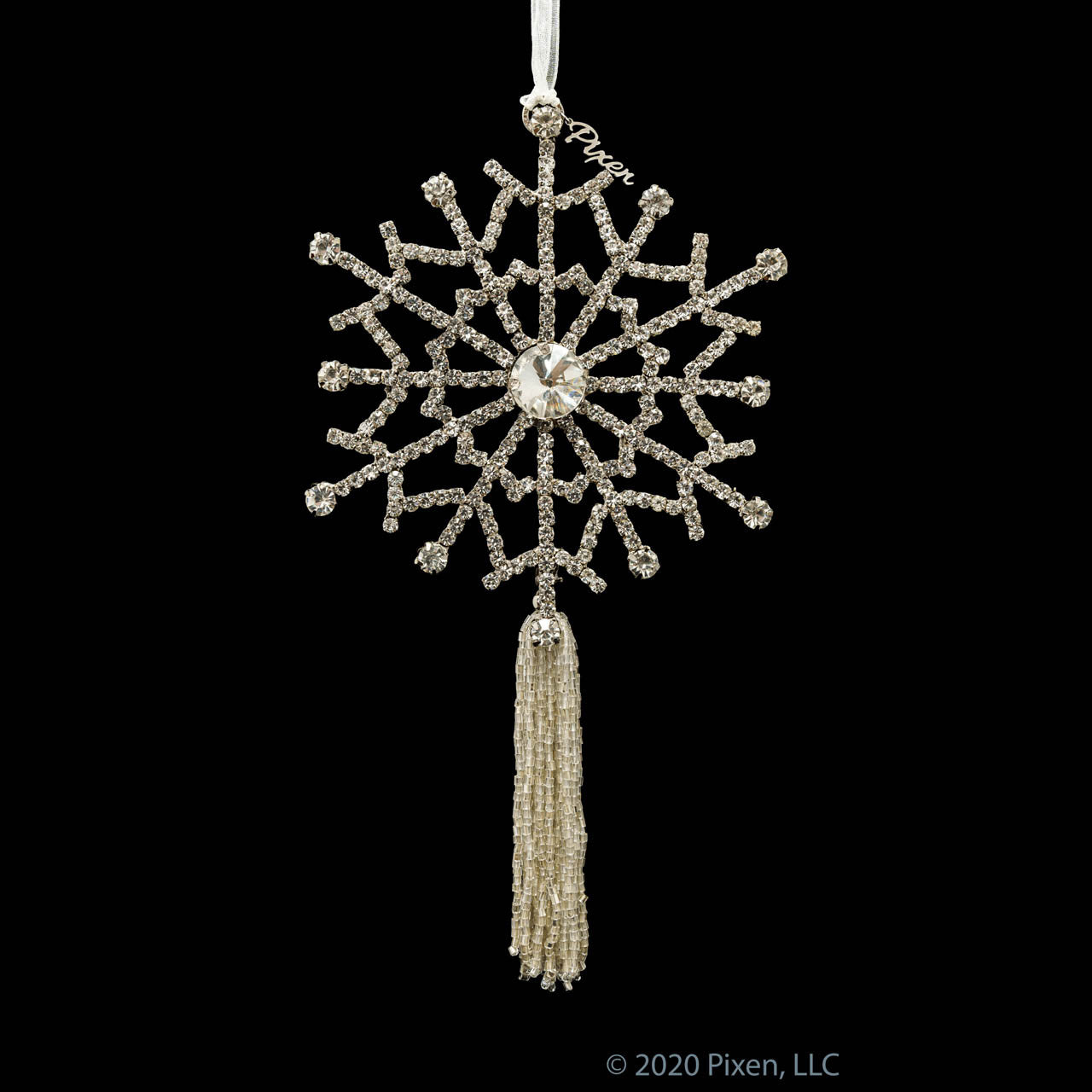 Gleam Snowflake Christmas Ornament by Pixen