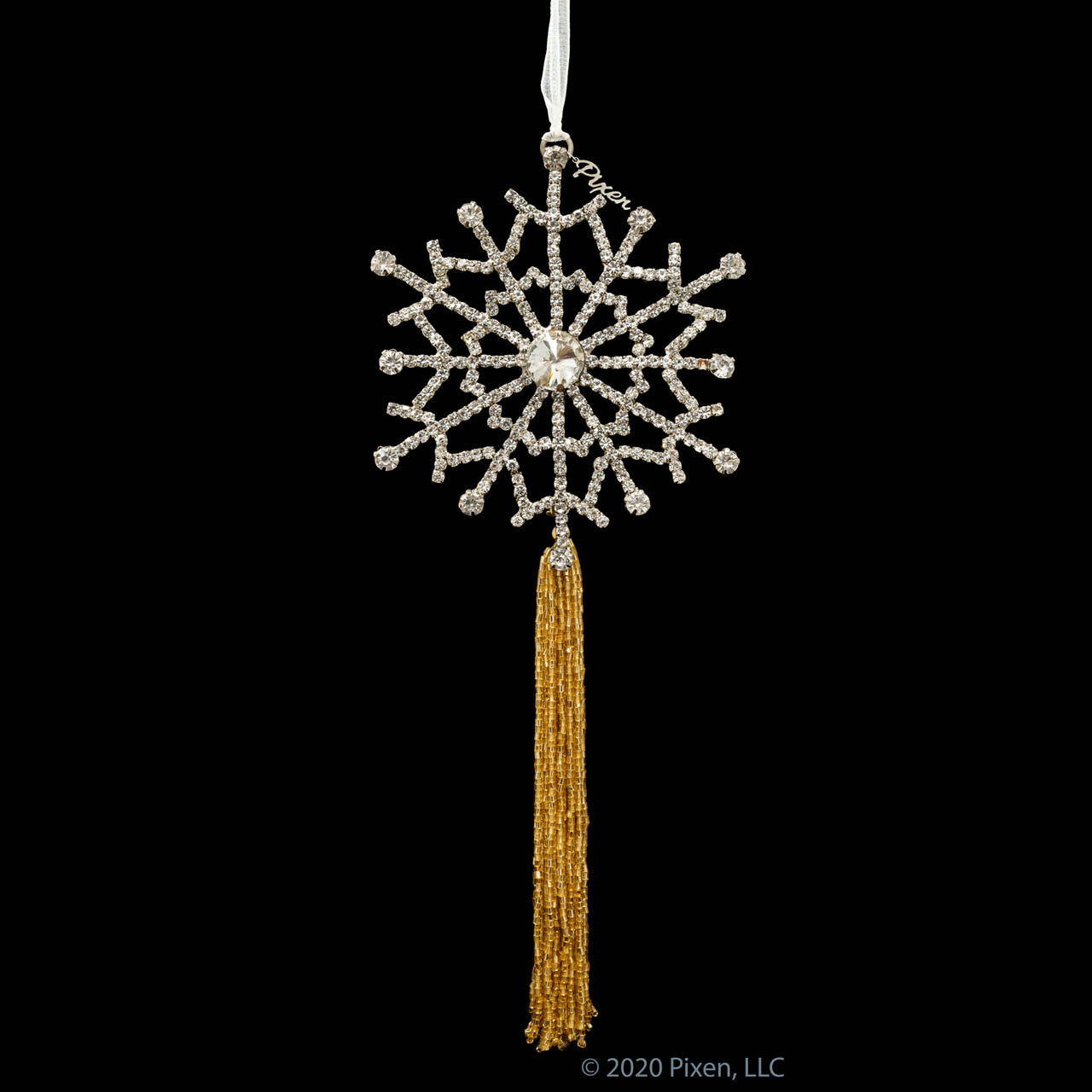 Gleam Snowflake Christmas Ornament by Pixen