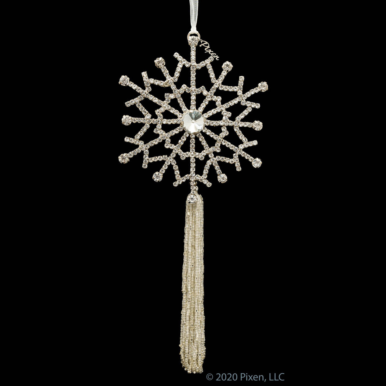 Gleam Snowflake Christmas Ornament by Pixen