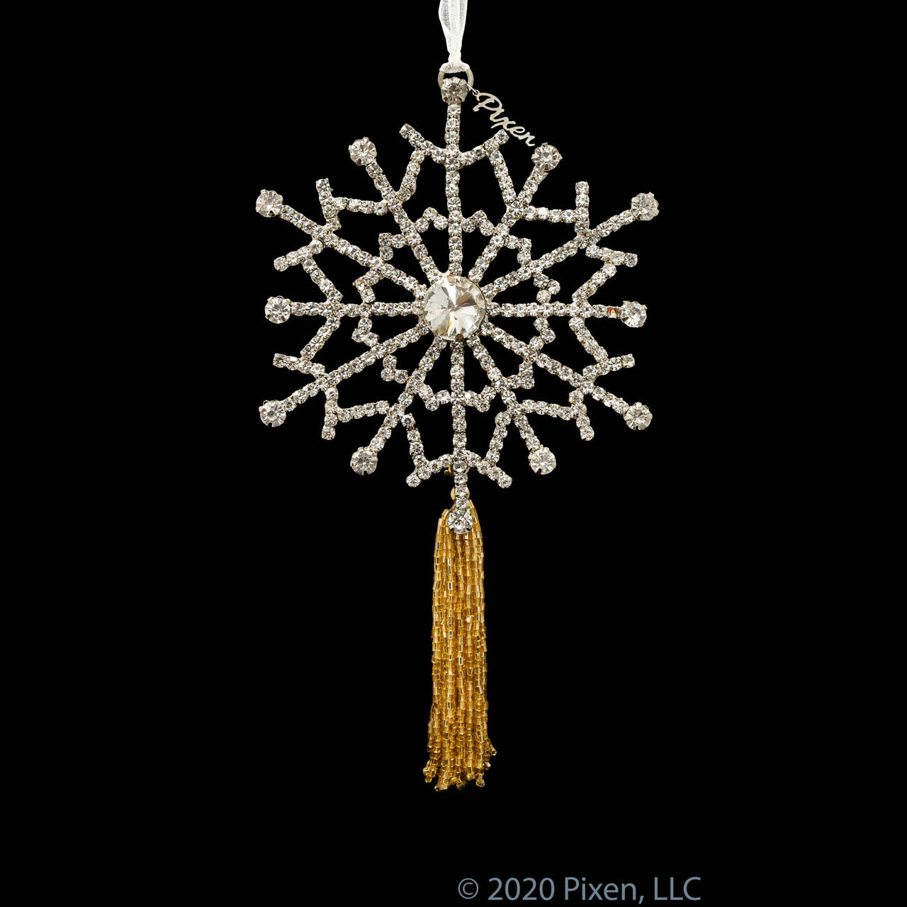 Gleam Snowflake Christmas Ornament by Pixen