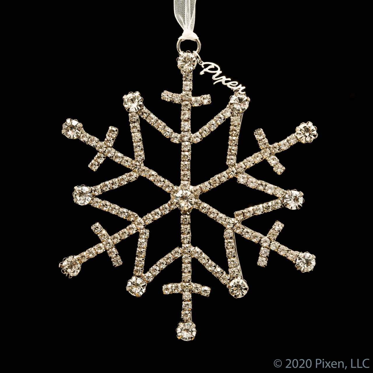 Glow Snowflake Christmas Ornament by Pixen