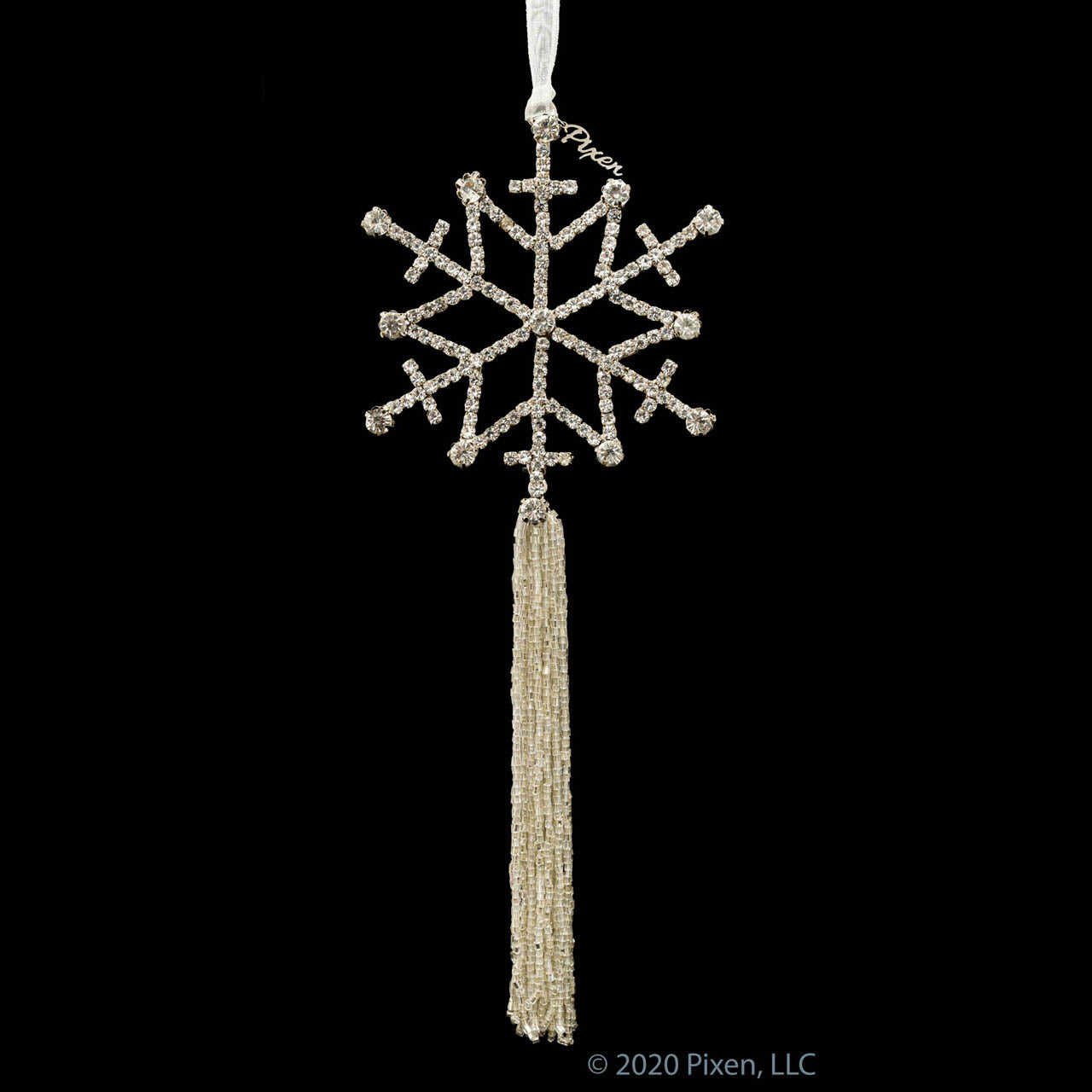 Glow Snowflake Christmas Ornament by Pixen