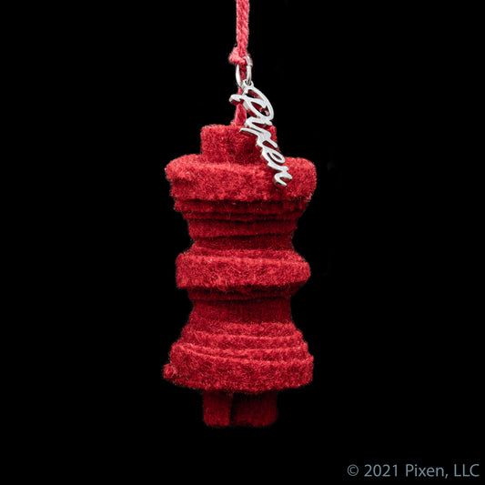 Red Wool Bobbin Mini Christmas Ornament by Pixen, 3 pack