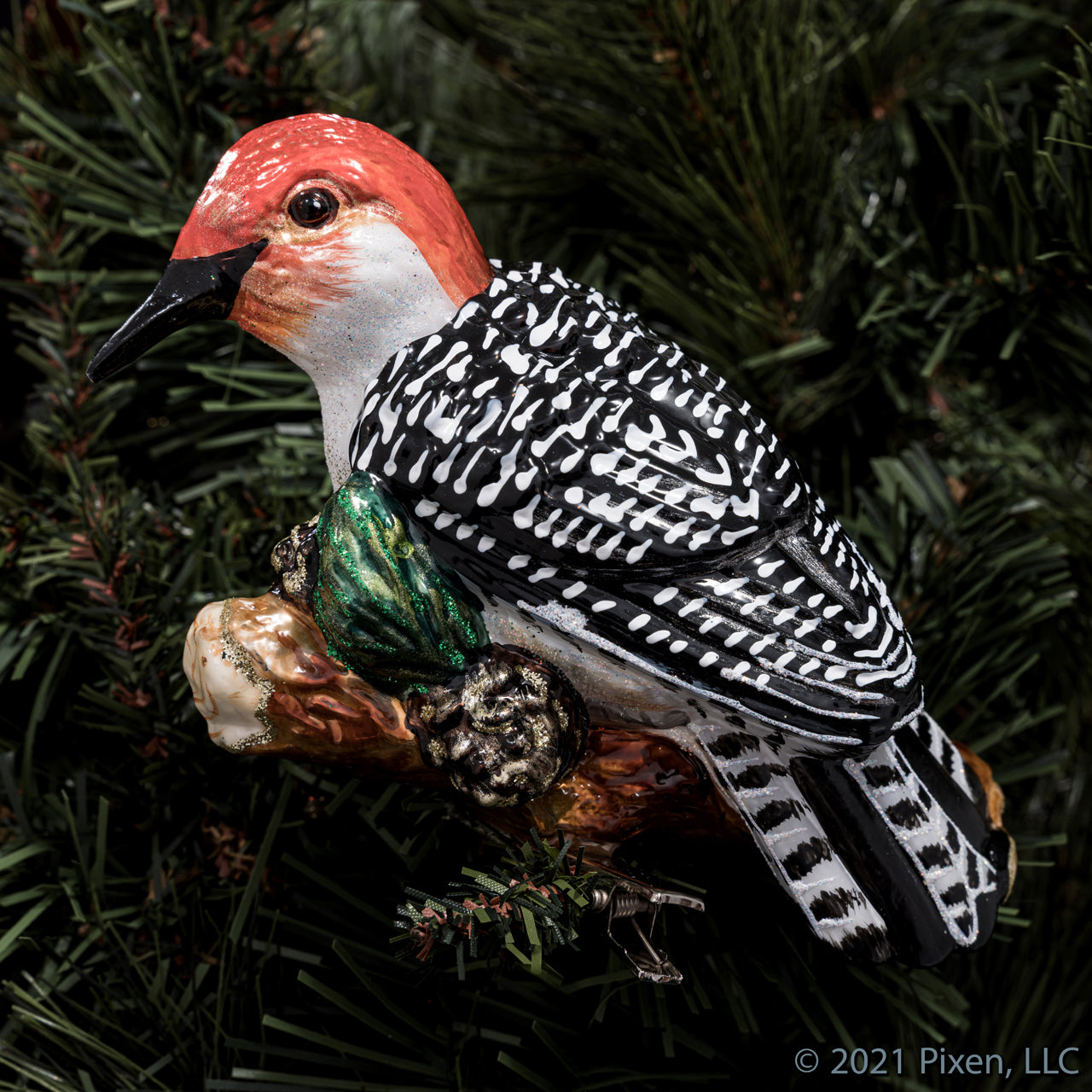 Woodpecker Christmas Ornament by House of Pixen