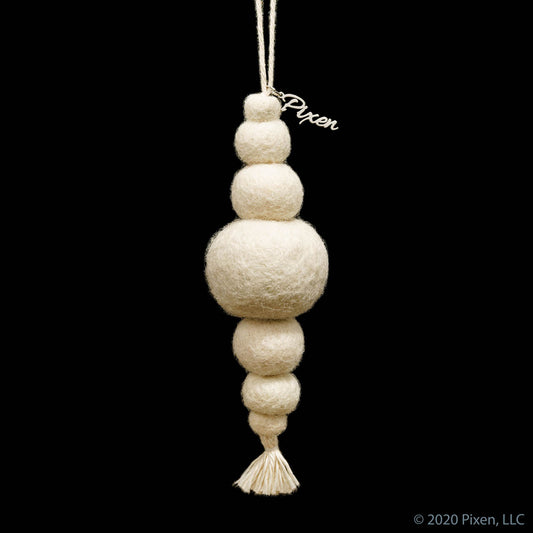 Snowball Wool Christmas Ornament by Pixen